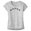 OCSO Multi-Colors Sublimatable Ladies PosiCharge Electric Heather Sporty Tee Thumbnail