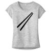 OCSO Multi-Colors Sublimatable Ladies PosiCharge Electric Heather Sporty Tee Thumbnail