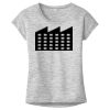 OCSO Multi-Colors Sublimatable Ladies PosiCharge Electric Heather Sporty Tee Thumbnail