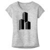 OCSO Multi-Colors Sublimatable Ladies PosiCharge Electric Heather Sporty Tee Thumbnail
