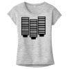 OCSO Multi-Colors Sublimatable Ladies PosiCharge Electric Heather Sporty Tee Thumbnail