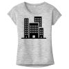 OCSO Multi-Colors Sublimatable Ladies PosiCharge Electric Heather Sporty Tee Thumbnail