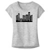 OCSO Multi-Colors Sublimatable Ladies PosiCharge Electric Heather Sporty Tee Thumbnail