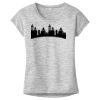 OCSO Multi-Colors Sublimatable Ladies PosiCharge Electric Heather Sporty Tee Thumbnail