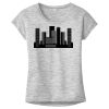 OCSO Multi-Colors Sublimatable Ladies PosiCharge Electric Heather Sporty Tee Thumbnail
