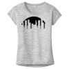 OCSO Multi-Colors Sublimatable Ladies PosiCharge Electric Heather Sporty Tee Thumbnail
