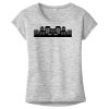 OCSO Multi-Colors Sublimatable Ladies PosiCharge Electric Heather Sporty Tee Thumbnail
