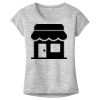 OCSO Multi-Colors Sublimatable Ladies PosiCharge Electric Heather Sporty Tee Thumbnail