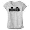 OCSO Multi-Colors Sublimatable Ladies PosiCharge Electric Heather Sporty Tee Thumbnail
