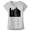 OCSO Multi-Colors Sublimatable Ladies PosiCharge Electric Heather Sporty Tee Thumbnail