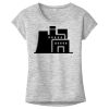 OCSO Multi-Colors Sublimatable Ladies PosiCharge Electric Heather Sporty Tee Thumbnail