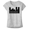 OCSO Multi-Colors Sublimatable Ladies PosiCharge Electric Heather Sporty Tee Thumbnail