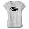 OCSO Multi-Colors Sublimatable Ladies PosiCharge Electric Heather Sporty Tee Thumbnail