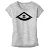 OCSO Multi-Colors Sublimatable Ladies PosiCharge Electric Heather Sporty Tee Thumbnail