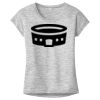 OCSO Multi-Colors Sublimatable Ladies PosiCharge Electric Heather Sporty Tee Thumbnail