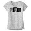 OCSO Multi-Colors Sublimatable Ladies PosiCharge Electric Heather Sporty Tee Thumbnail