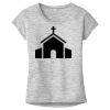 OCSO Multi-Colors Sublimatable Ladies PosiCharge Electric Heather Sporty Tee Thumbnail