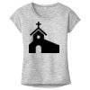 OCSO Multi-Colors Sublimatable Ladies PosiCharge Electric Heather Sporty Tee Thumbnail