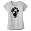 OCSO Multi-Colors Sublimatable Ladies PosiCharge Electric Heather Sporty Tee Thumbnail