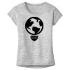 OCSO Multi-Colors Sublimatable Ladies PosiCharge Electric Heather Sporty Tee Thumbnail