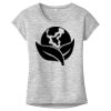OCSO Multi-Colors Sublimatable Ladies PosiCharge Electric Heather Sporty Tee Thumbnail