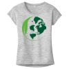 OCSO Multi-Colors Sublimatable Ladies PosiCharge Electric Heather Sporty Tee Thumbnail
