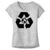 OCSO Multi-Colors Sublimatable Ladies PosiCharge Electric Heather Sporty Tee Thumbnail