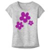 OCSO Multi-Colors Sublimatable Ladies PosiCharge Electric Heather Sporty Tee Thumbnail