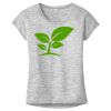 OCSO Multi-Colors Sublimatable Ladies PosiCharge Electric Heather Sporty Tee Thumbnail