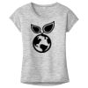 OCSO Multi-Colors Sublimatable Ladies PosiCharge Electric Heather Sporty Tee Thumbnail
