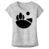 OCSO Multi-Colors Sublimatable Ladies PosiCharge Electric Heather Sporty Tee Thumbnail