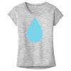 OCSO Multi-Colors Sublimatable Ladies PosiCharge Electric Heather Sporty Tee Thumbnail