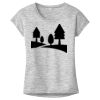 OCSO Multi-Colors Sublimatable Ladies PosiCharge Electric Heather Sporty Tee Thumbnail