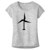 OCSO Multi-Colors Sublimatable Ladies PosiCharge Electric Heather Sporty Tee Thumbnail