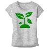 OCSO Multi-Colors Sublimatable Ladies PosiCharge Electric Heather Sporty Tee Thumbnail