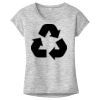 OCSO Multi-Colors Sublimatable Ladies PosiCharge Electric Heather Sporty Tee Thumbnail