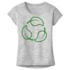 OCSO Multi-Colors Sublimatable Ladies PosiCharge Electric Heather Sporty Tee Thumbnail