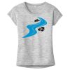 OCSO Multi-Colors Sublimatable Ladies PosiCharge Electric Heather Sporty Tee Thumbnail