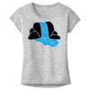 OCSO Multi-Colors Sublimatable Ladies PosiCharge Electric Heather Sporty Tee Thumbnail