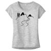 OCSO Multi-Colors Sublimatable Ladies PosiCharge Electric Heather Sporty Tee Thumbnail