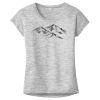 OCSO Multi-Colors Sublimatable Ladies PosiCharge Electric Heather Sporty Tee Thumbnail