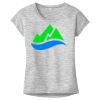 OCSO Multi-Colors Sublimatable Ladies PosiCharge Electric Heather Sporty Tee Thumbnail