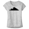 OCSO Multi-Colors Sublimatable Ladies PosiCharge Electric Heather Sporty Tee Thumbnail