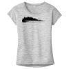 OCSO Multi-Colors Sublimatable Ladies PosiCharge Electric Heather Sporty Tee Thumbnail