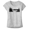 OCSO Multi-Colors Sublimatable Ladies PosiCharge Electric Heather Sporty Tee Thumbnail