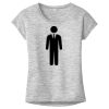OCSO Multi-Colors Sublimatable Ladies PosiCharge Electric Heather Sporty Tee Thumbnail