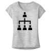 OCSO Multi-Colors Sublimatable Ladies PosiCharge Electric Heather Sporty Tee Thumbnail