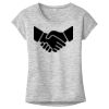 OCSO Multi-Colors Sublimatable Ladies PosiCharge Electric Heather Sporty Tee Thumbnail