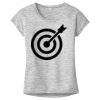 OCSO Multi-Colors Sublimatable Ladies PosiCharge Electric Heather Sporty Tee Thumbnail
