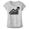 OCSO Multi-Colors Sublimatable Ladies PosiCharge Electric Heather Sporty Tee Thumbnail